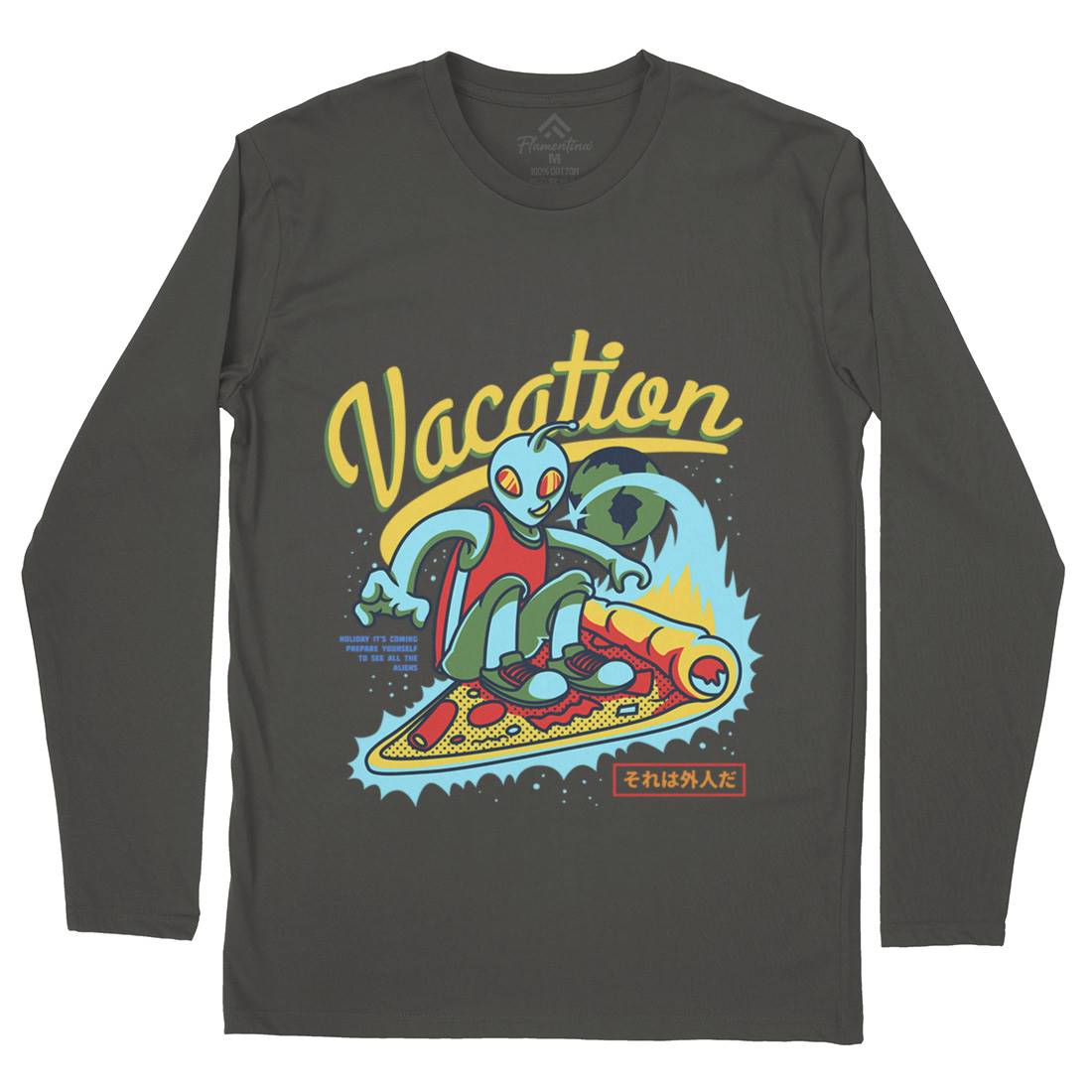 Vacation Mode Mens Long Sleeve T-Shirt Surf D871
