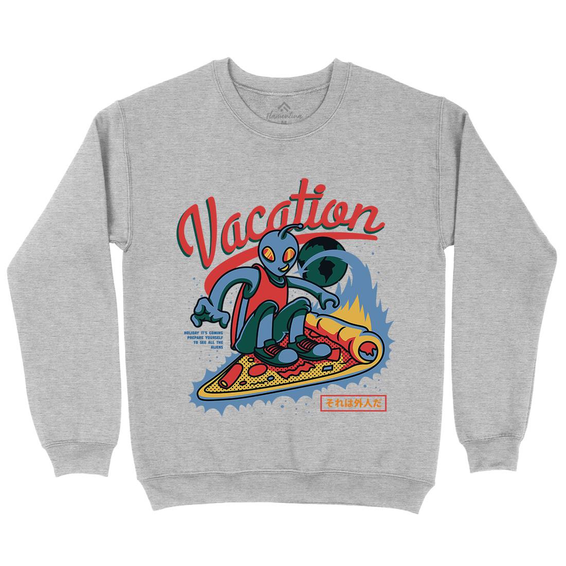 Vacation Mode Kids Crew Neck Sweatshirt Surf D871