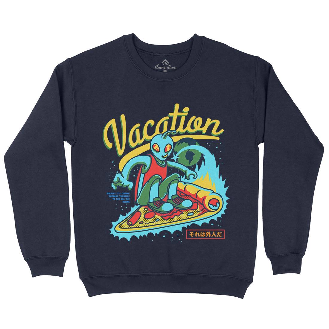 Vacation Mode Mens Crew Neck Sweatshirt Surf D871