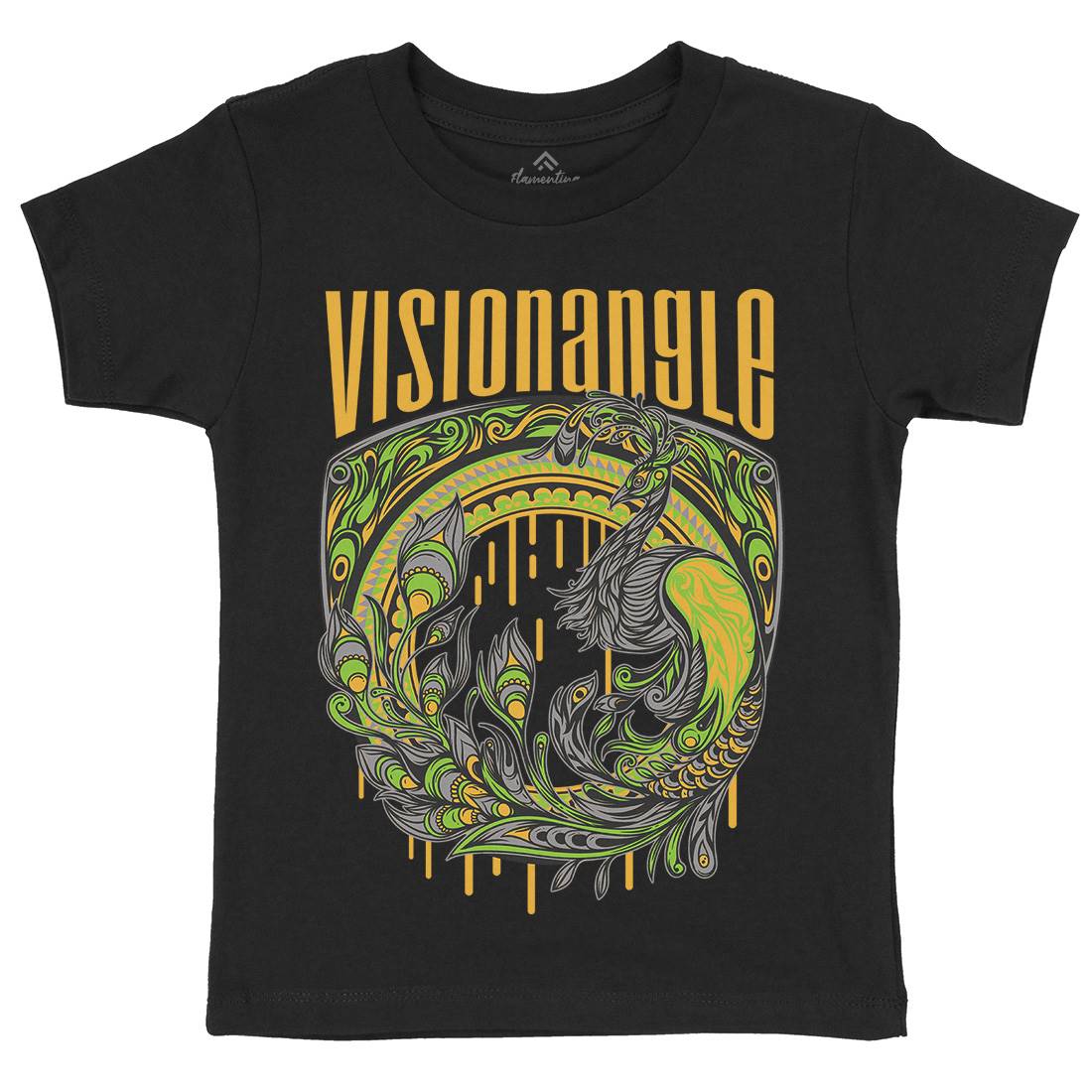Vision Angle Kids Organic Crew Neck T-Shirt Animals D873