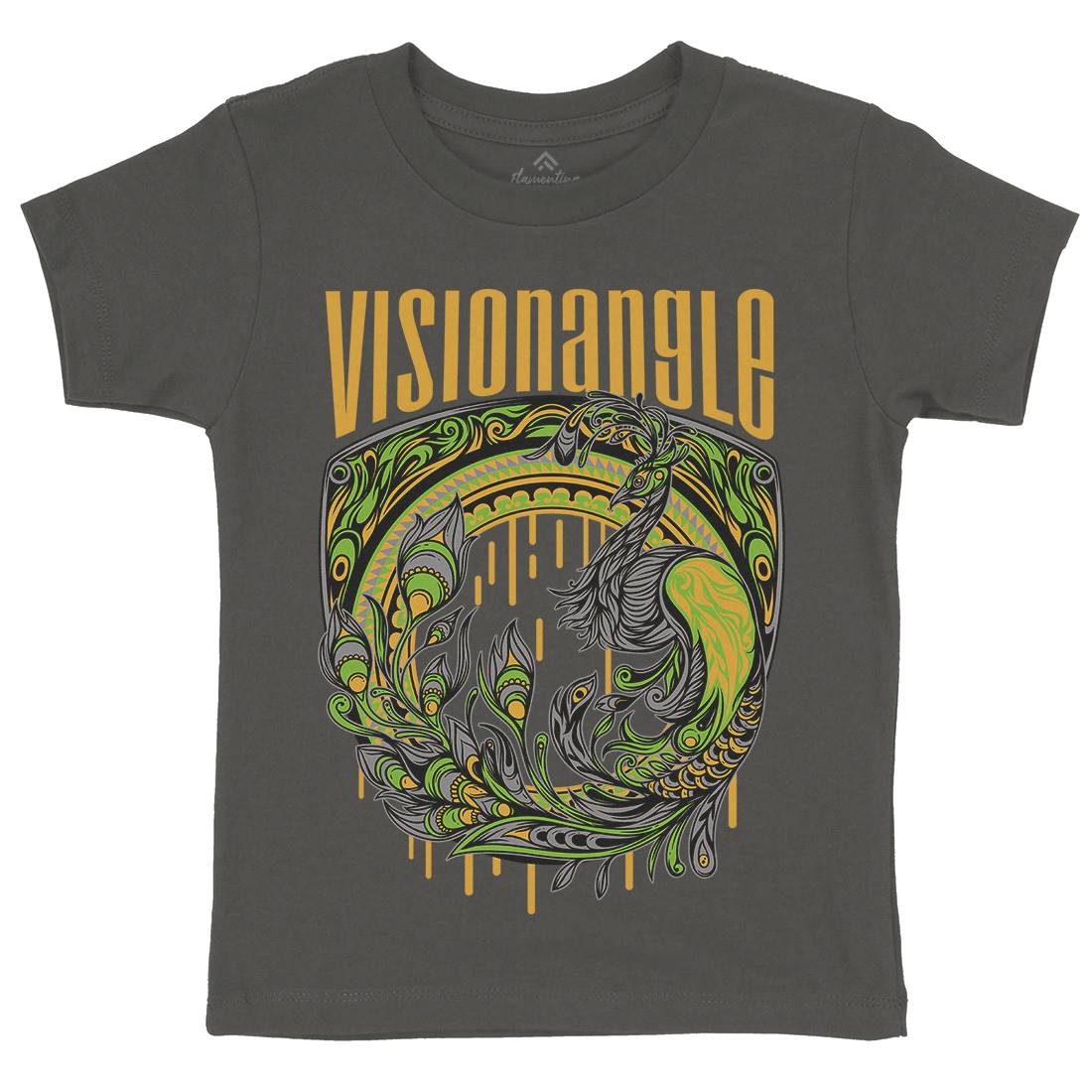 Vision Angle Kids Organic Crew Neck T-Shirt Animals D873