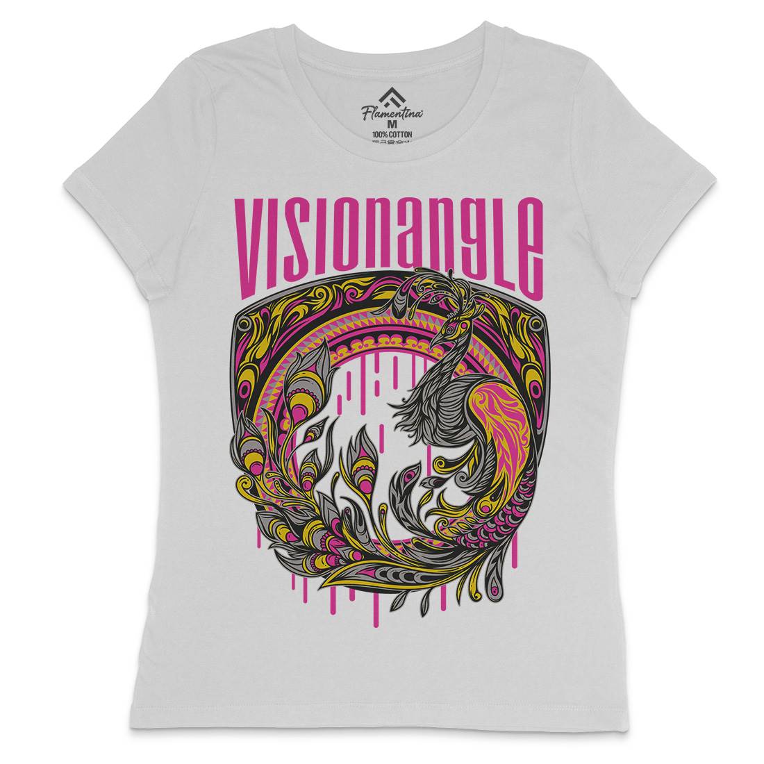 Vision Angle Womens Crew Neck T-Shirt Animals D873