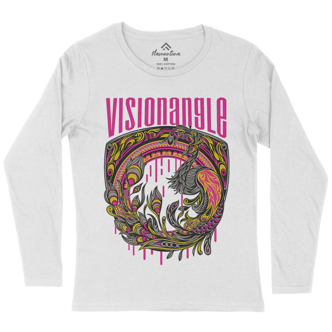 Vision Angle Womens Long Sleeve T-Shirt Animals D873