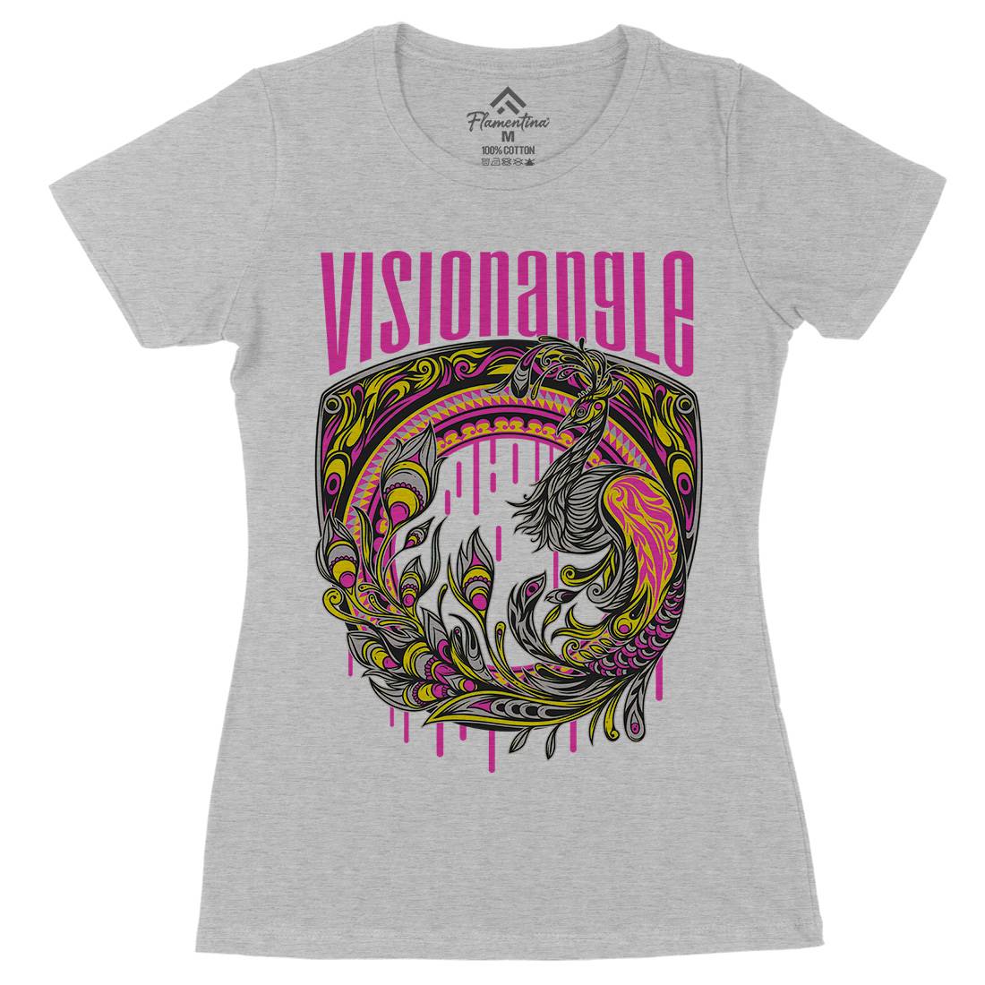 Vision Angle Womens Organic Crew Neck T-Shirt Animals D873
