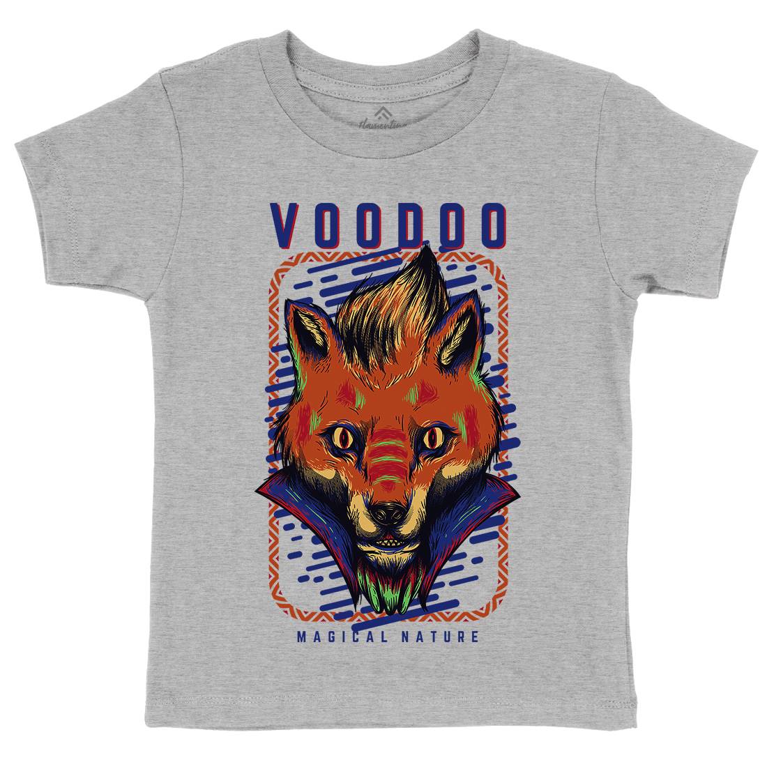 Voodoo Fox Kids Organic Crew Neck T-Shirt Animals D874