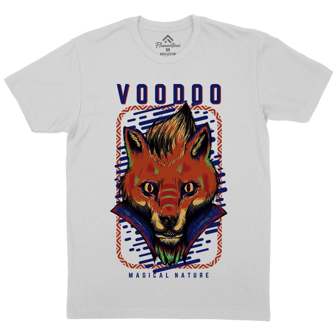 Voodoo Fox Mens Crew Neck T-Shirt Animals D874