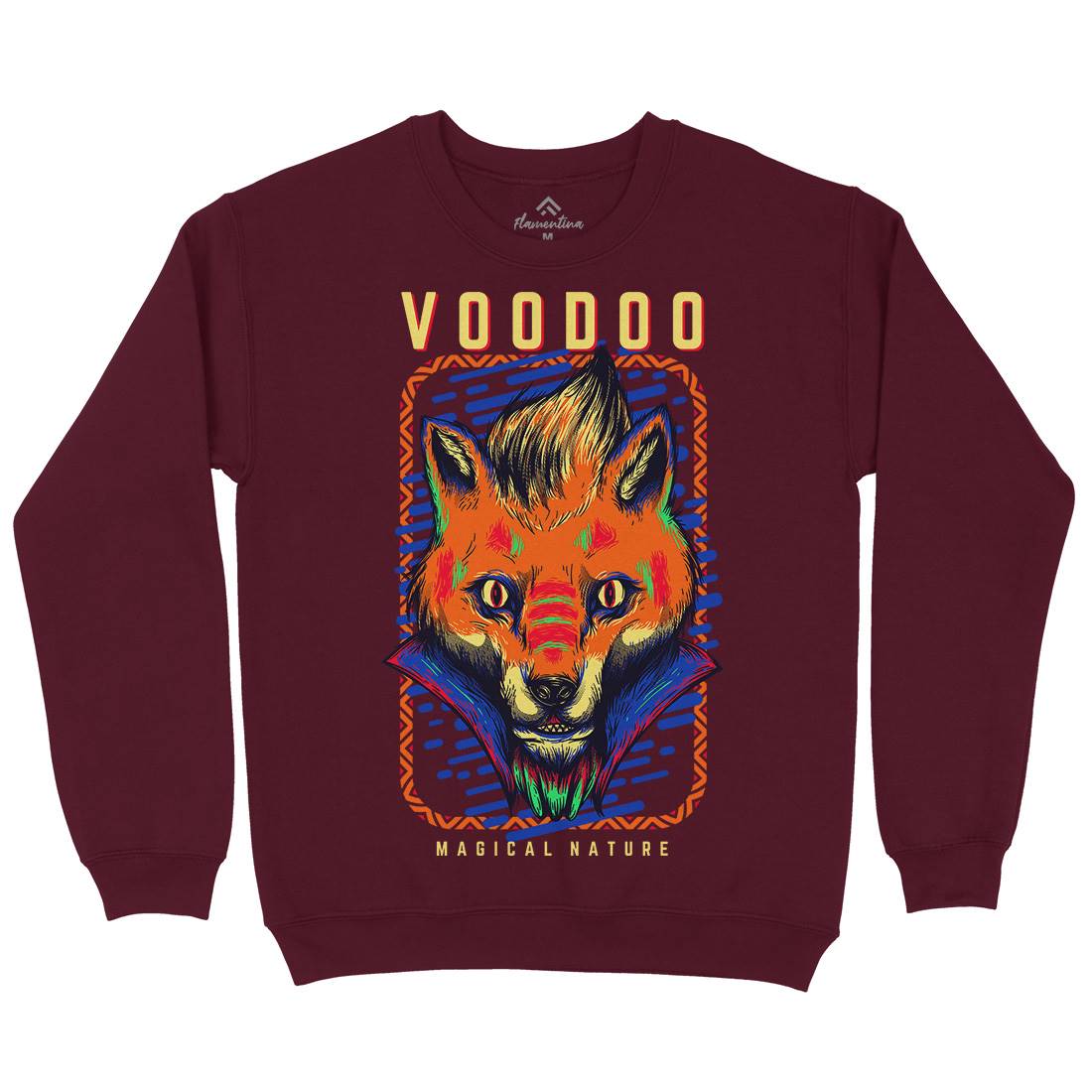 Voodoo Fox Mens Crew Neck Sweatshirt Animals D874