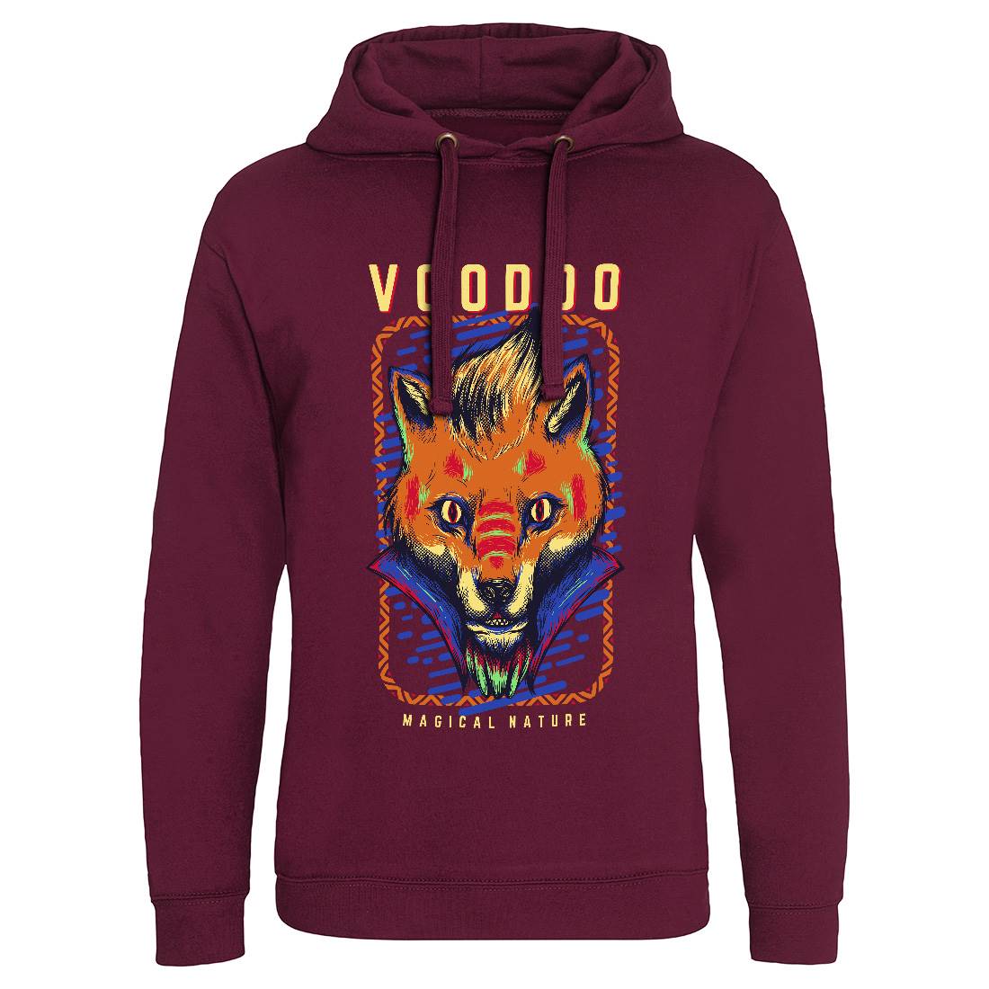 Voodoo Fox Mens Hoodie Without Pocket Animals D874
