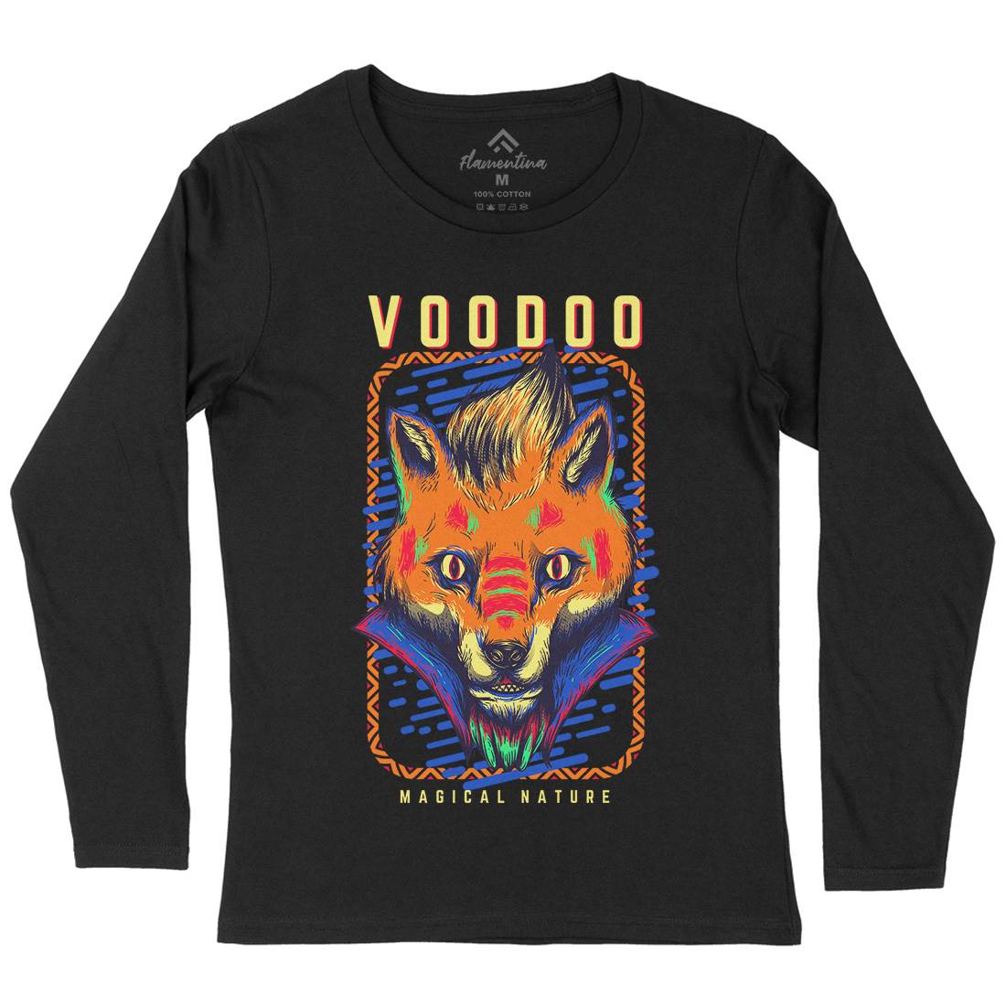Voodoo Fox Womens Long Sleeve T-Shirt Animals D874