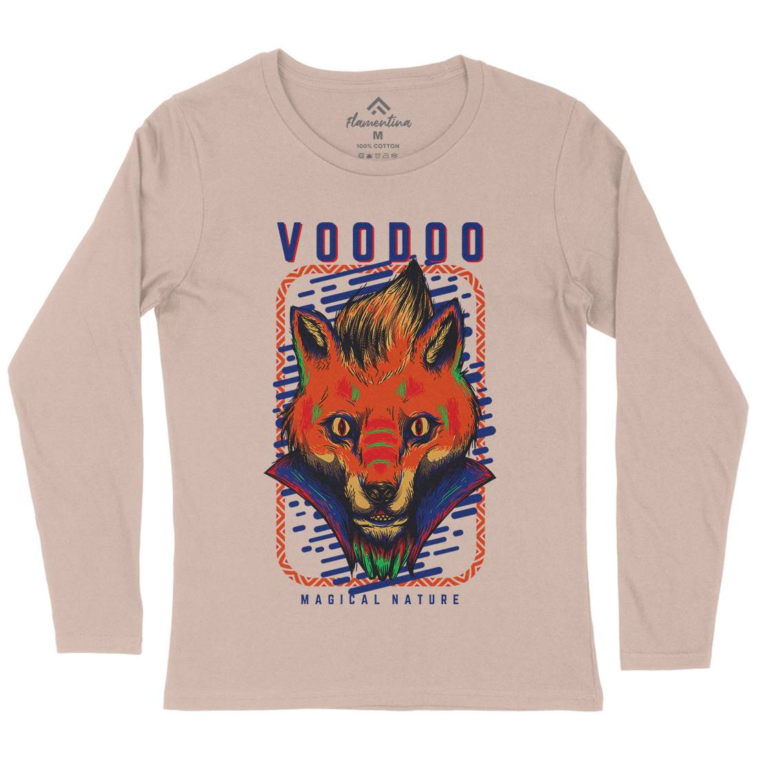 Voodoo Fox Womens Long Sleeve T-Shirt Animals D874