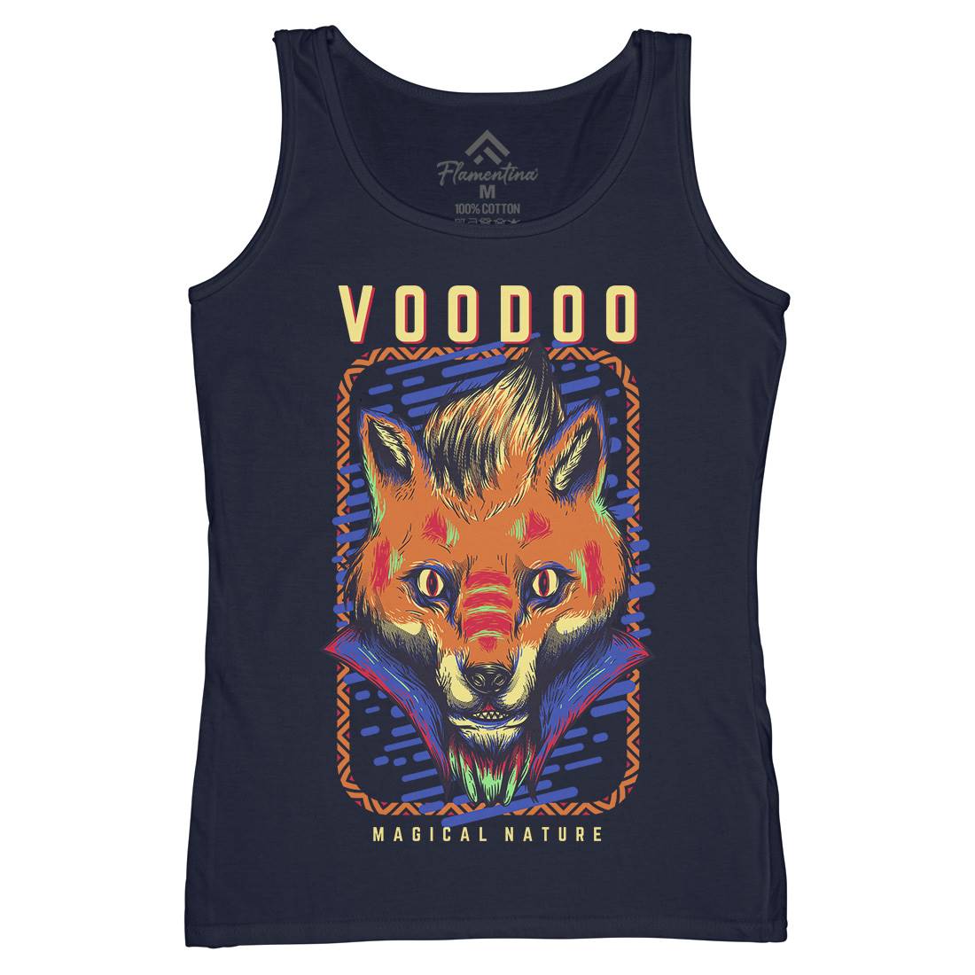 Voodoo Fox Womens Organic Tank Top Vest Animals D874