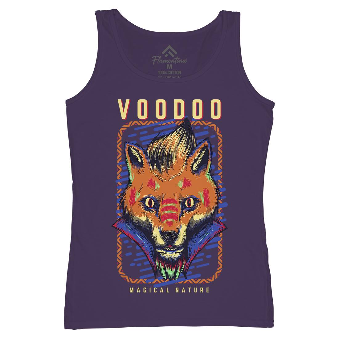 Voodoo Fox Womens Organic Tank Top Vest Animals D874