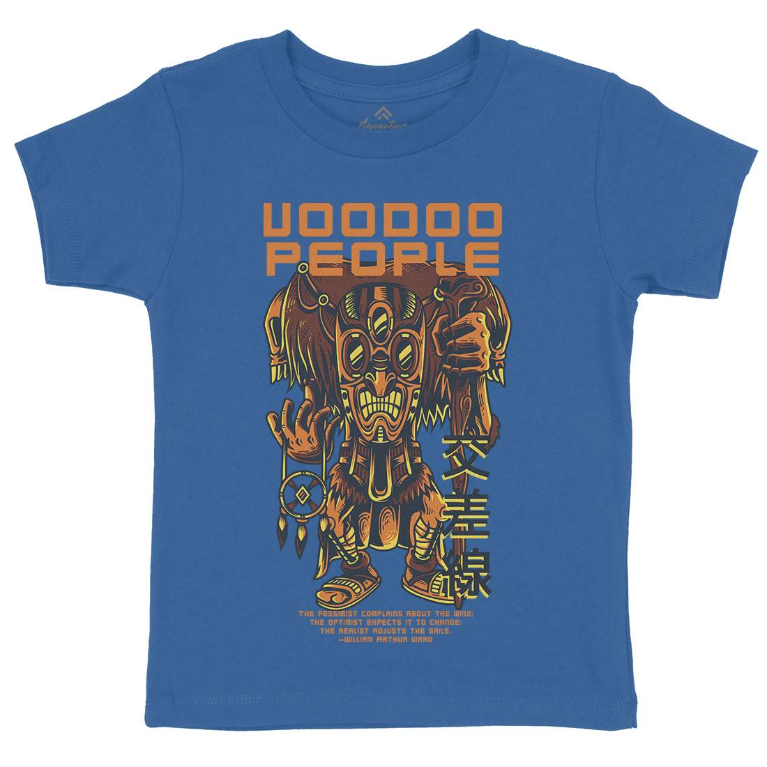 Voodoo People Kids Crew Neck T-Shirt Horror D875