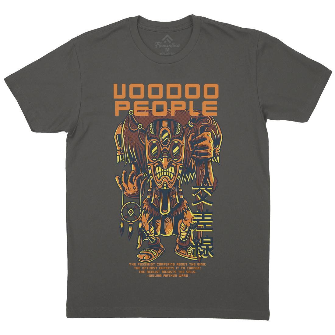 Voodoo People Mens Organic Crew Neck T-Shirt Horror D875