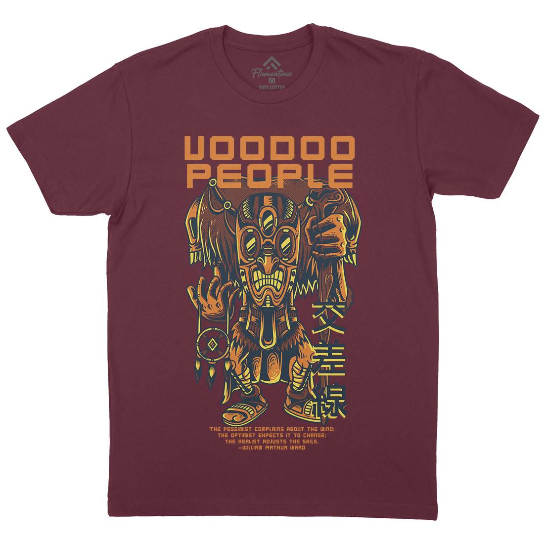 Voodoo People Mens Organic Crew Neck T-Shirt Horror D875