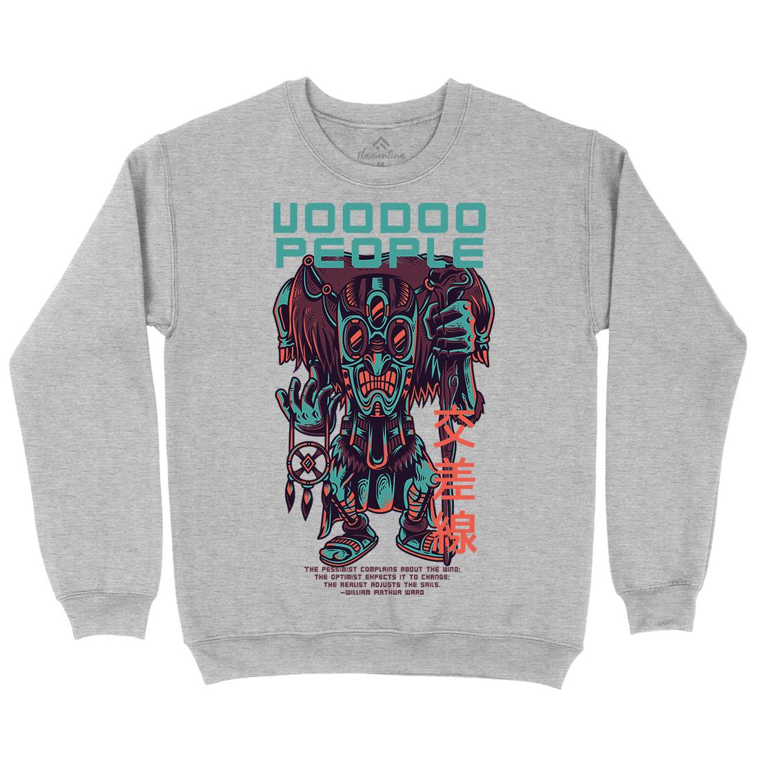 Voodoo People Kids Crew Neck Sweatshirt Horror D875
