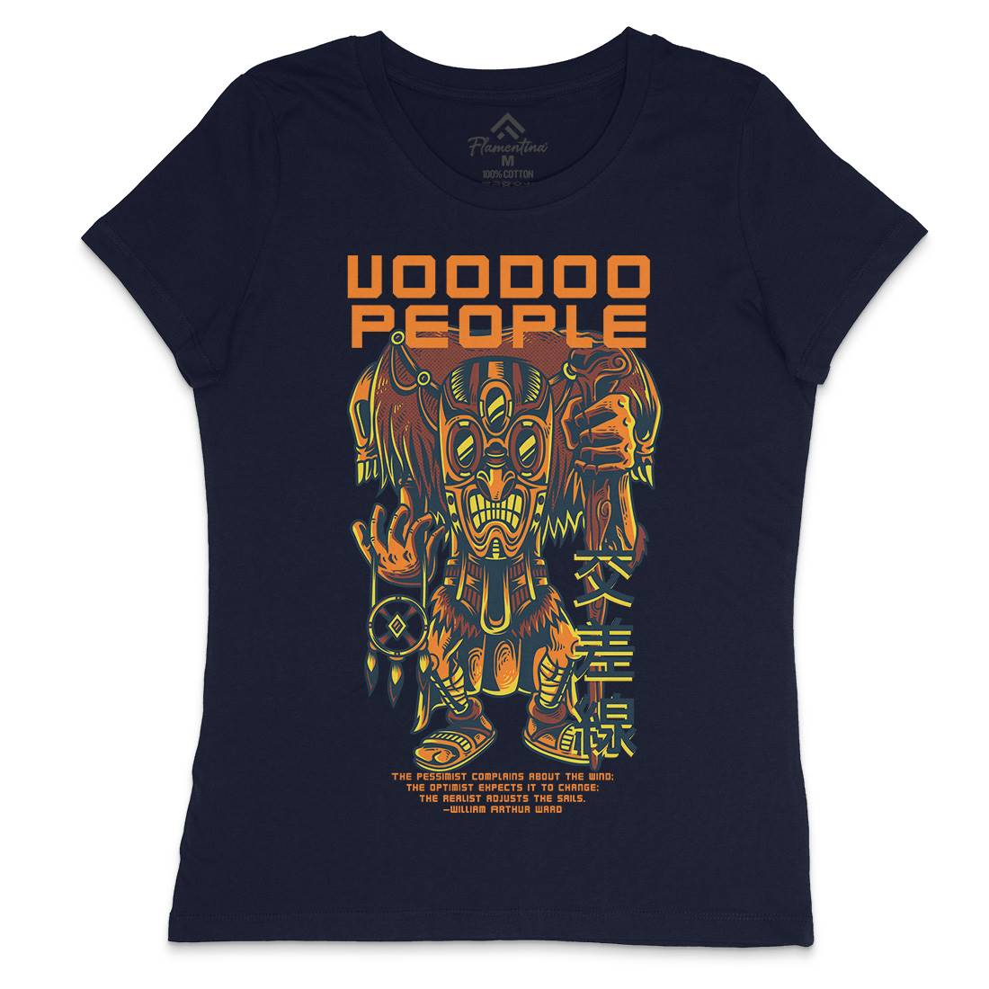 Voodoo People Womens Crew Neck T-Shirt Horror D875