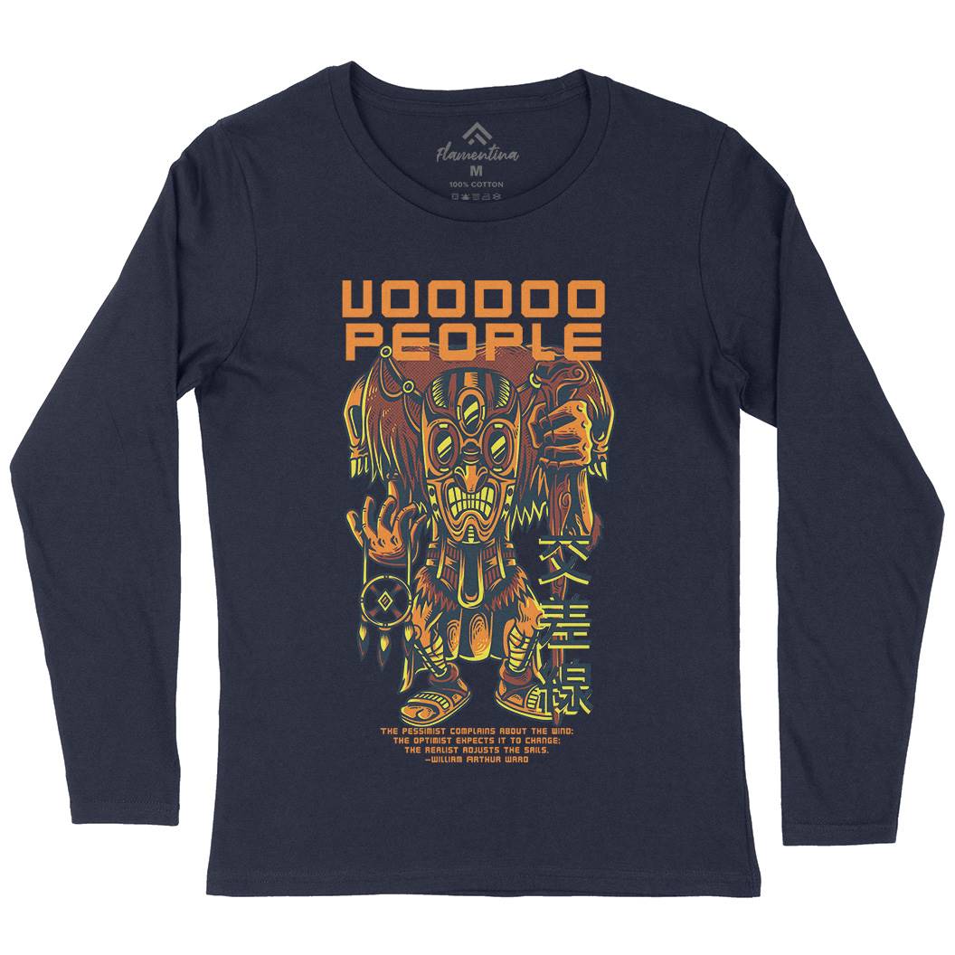 Voodoo People Womens Long Sleeve T-Shirt Horror D875