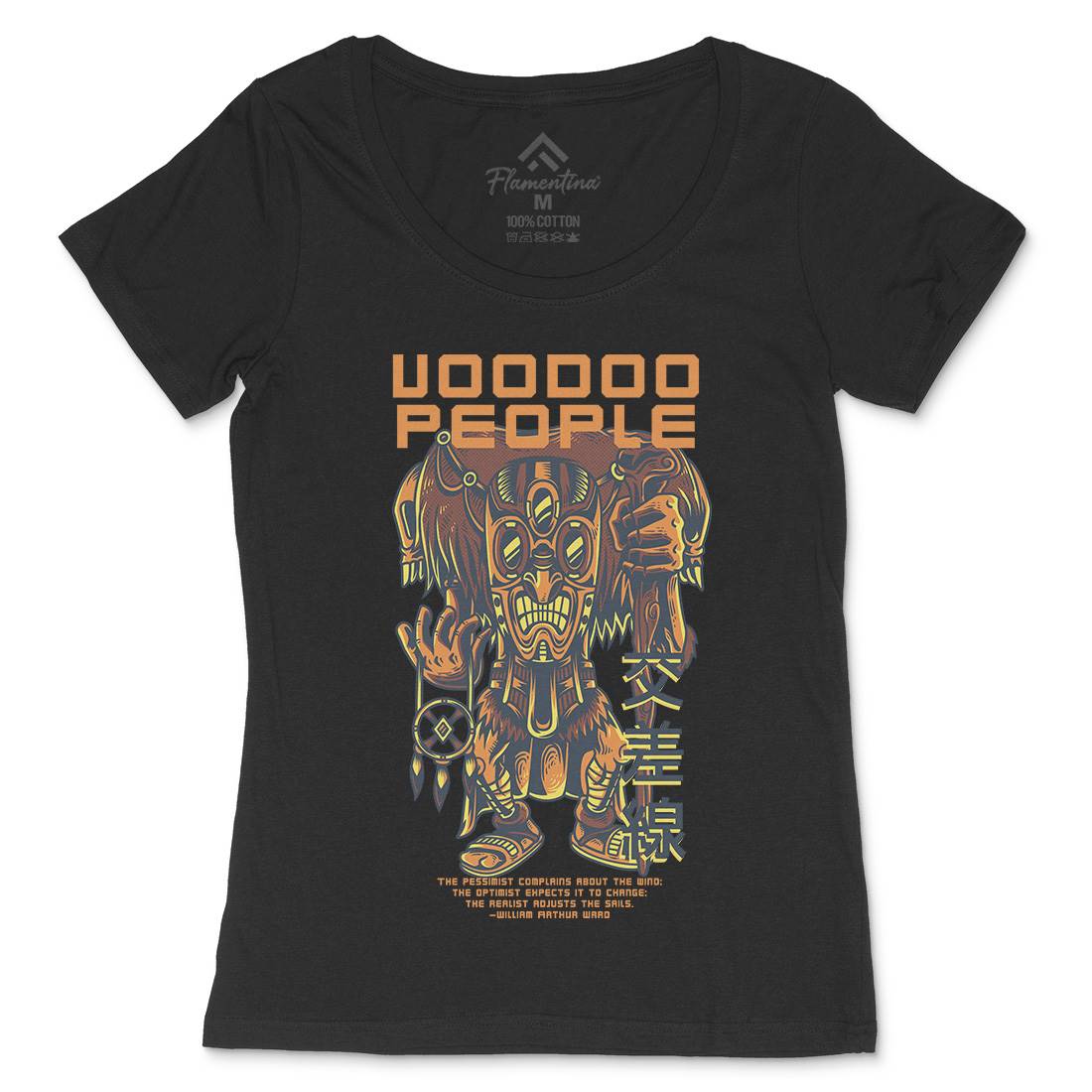 Voodoo People Womens Scoop Neck T-Shirt Horror D875