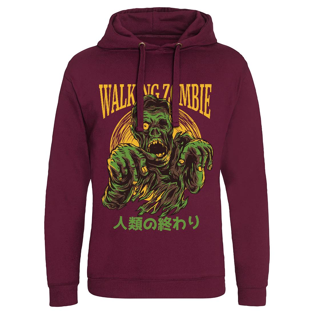 Walking Zombie Mens Hoodie Without Pocket Horror D876
