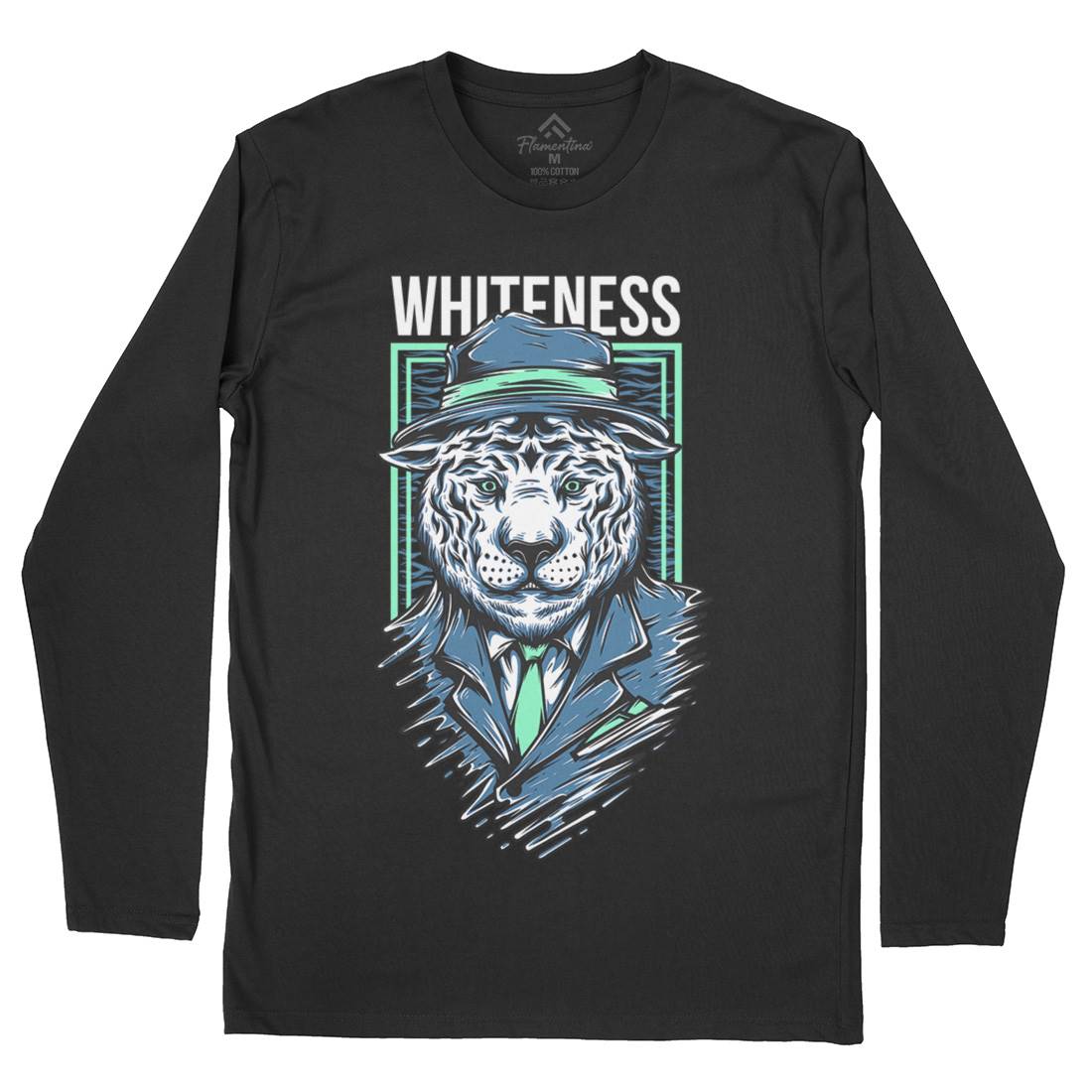 Whiteness Mens Long Sleeve T-Shirt Animals D879
