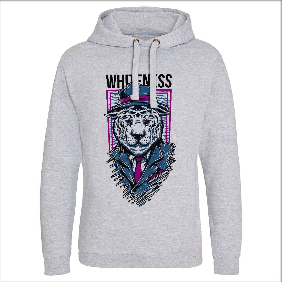 Whiteness Mens Hoodie Without Pocket Animals D879