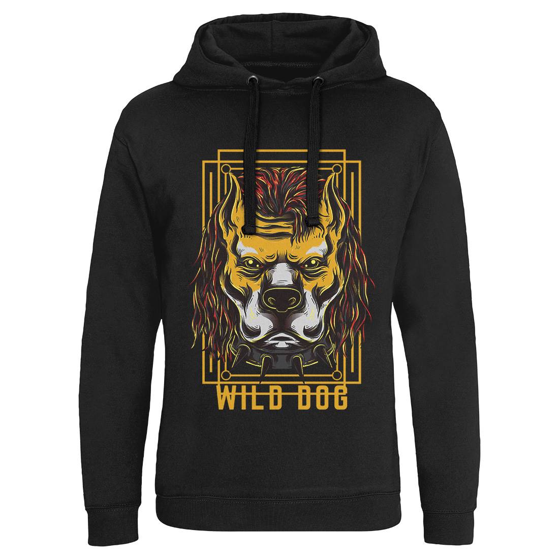 Wild Dog Mens Hoodie Without Pocket Animals D880