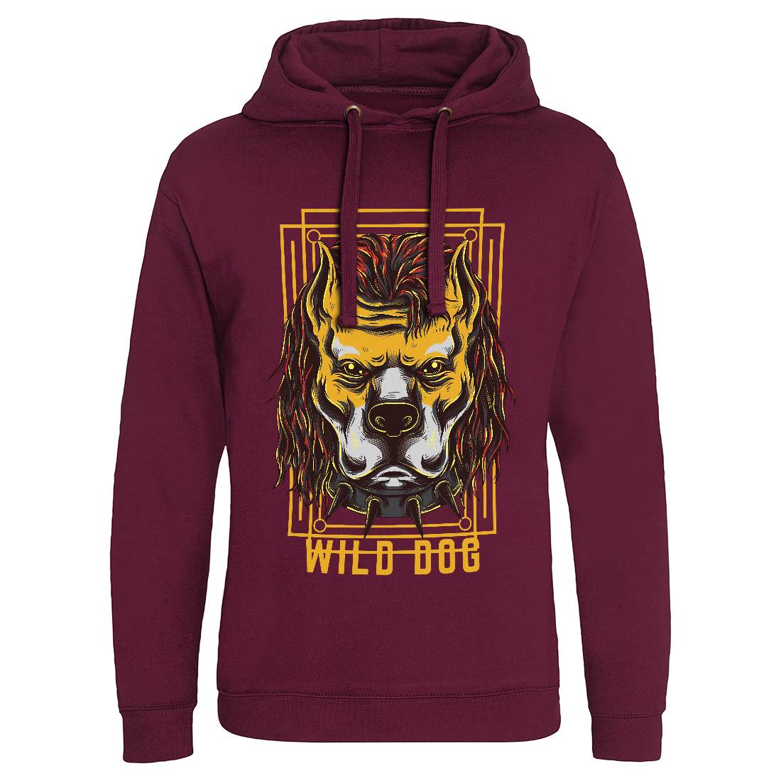 Wild Dog Mens Hoodie Without Pocket Animals D880