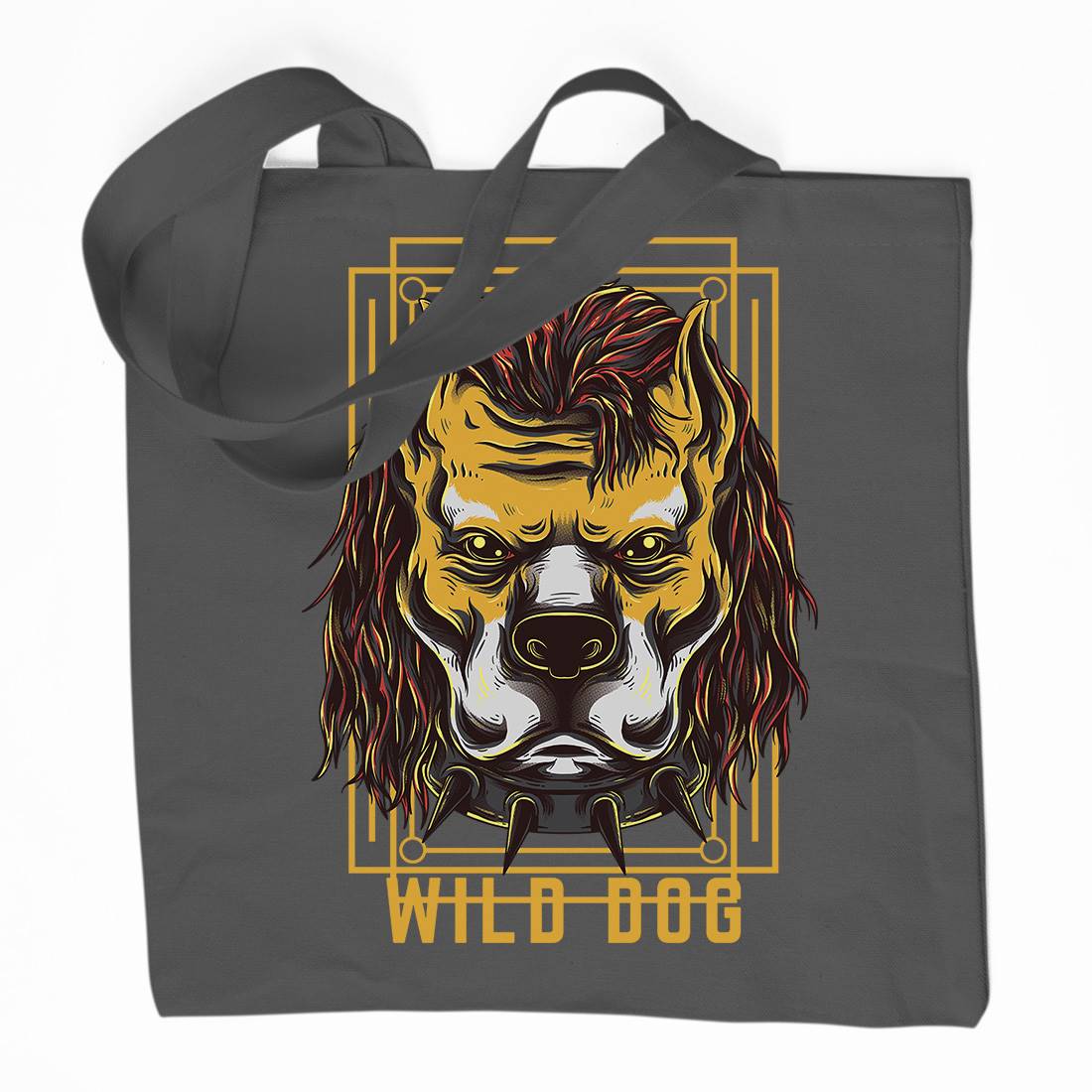 Wild Dog Organic Premium Cotton Tote Bag Animals D880