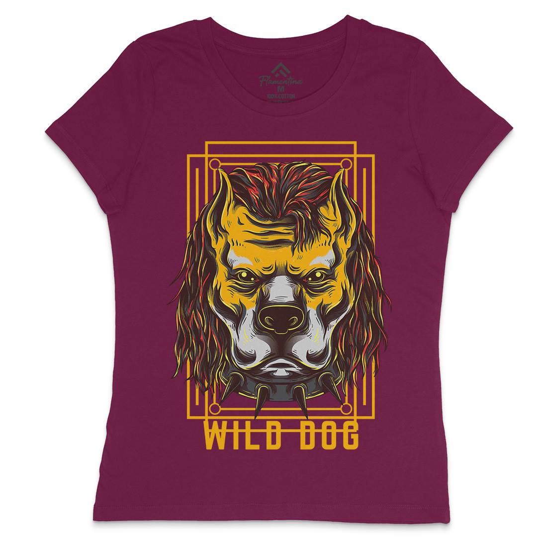 Wild Dog Womens Crew Neck T-Shirt Animals D880