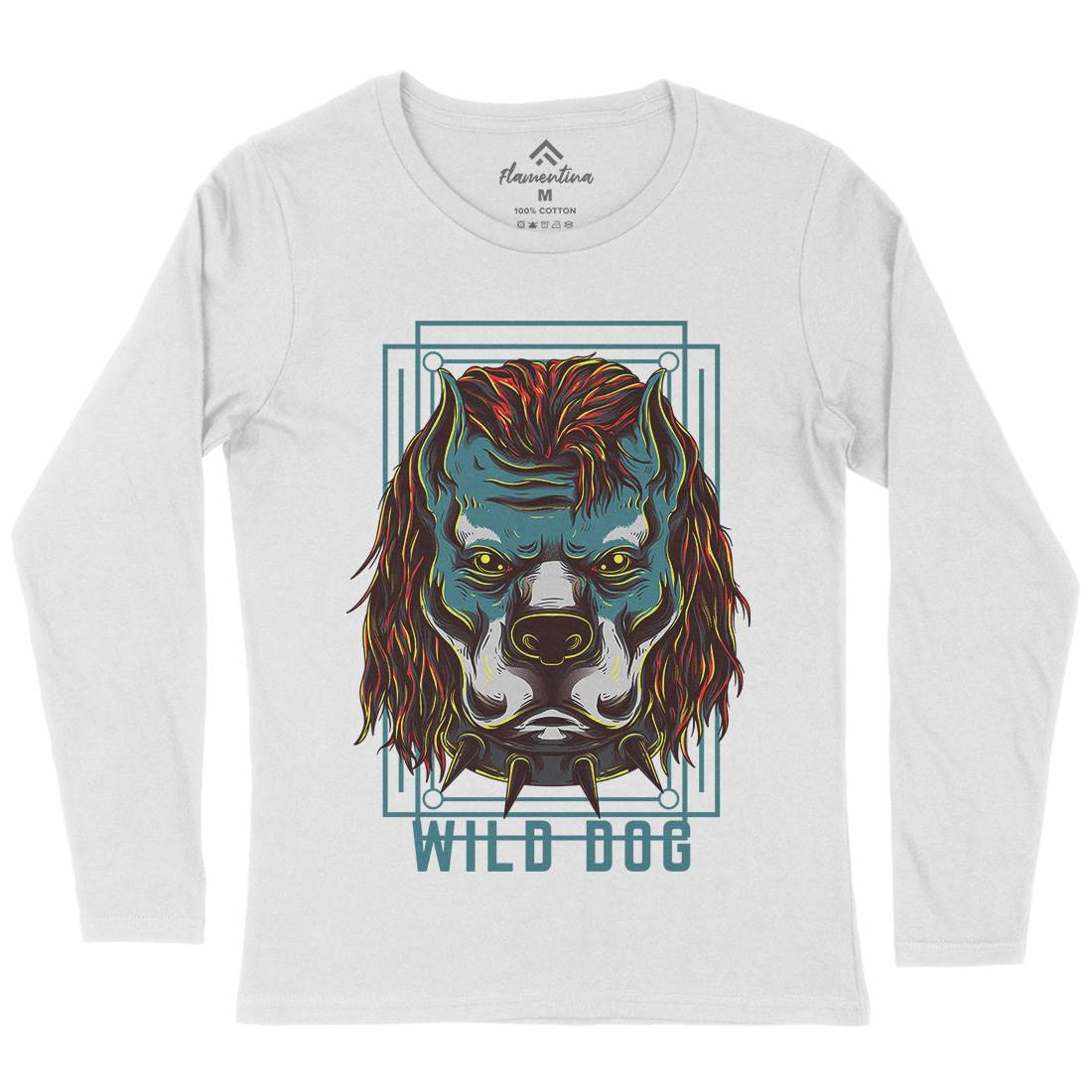 Wild Dog Womens Long Sleeve T-Shirt Animals D880