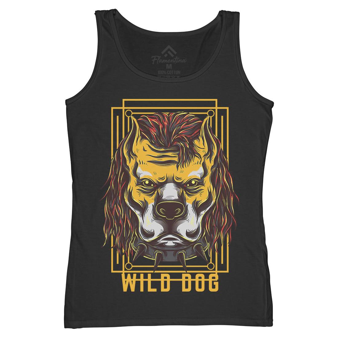 Wild Dog Womens Organic Tank Top Vest Animals D880