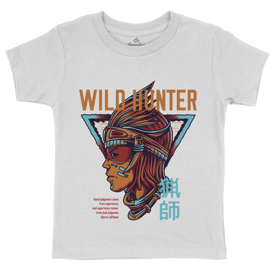 Wild Hunter Kids Organic Crew Neck T-Shirt Warriors D881