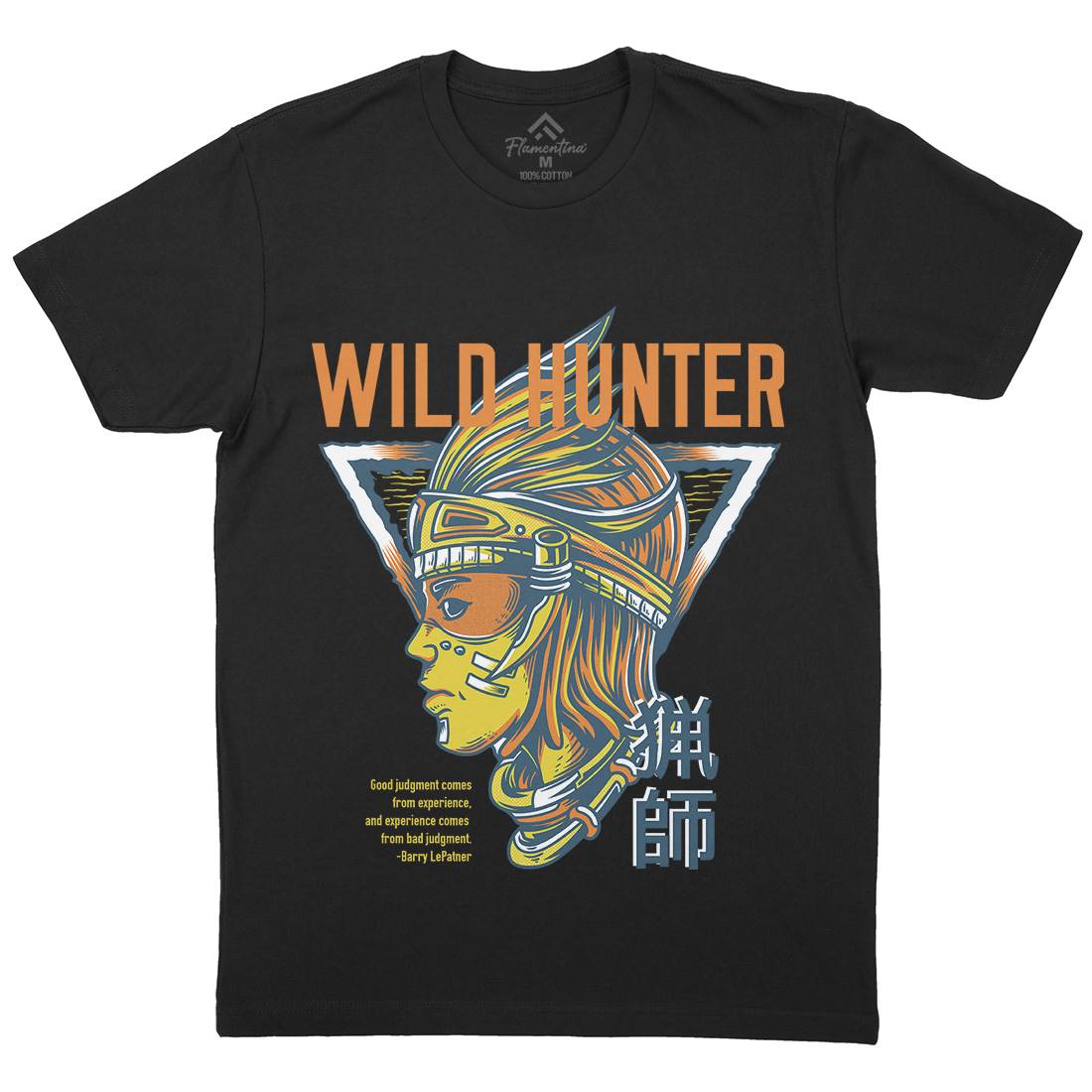 Wild Hunter Mens Organic Crew Neck T-Shirt Warriors D881