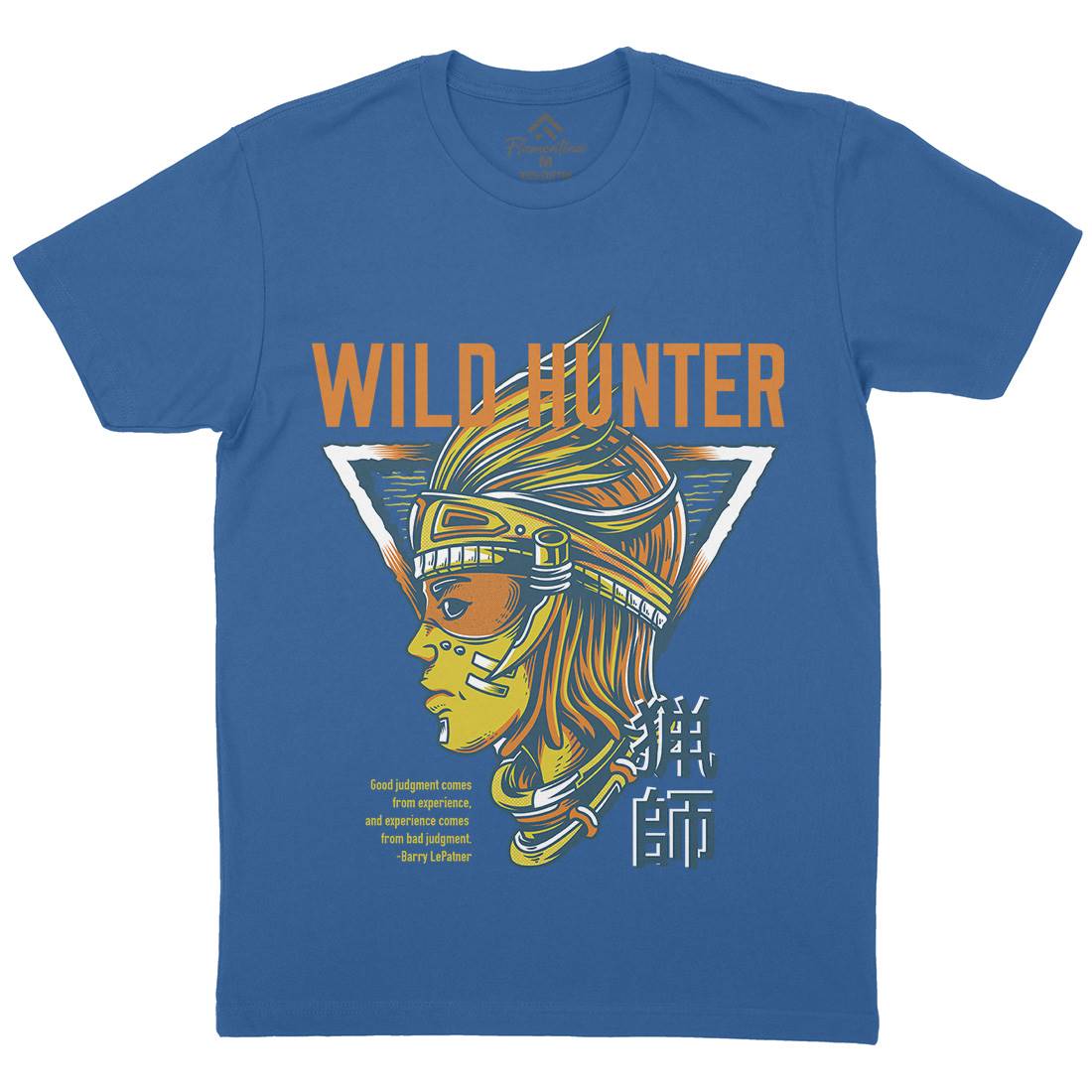 Wild Hunter Mens Organic Crew Neck T-Shirt Warriors D881