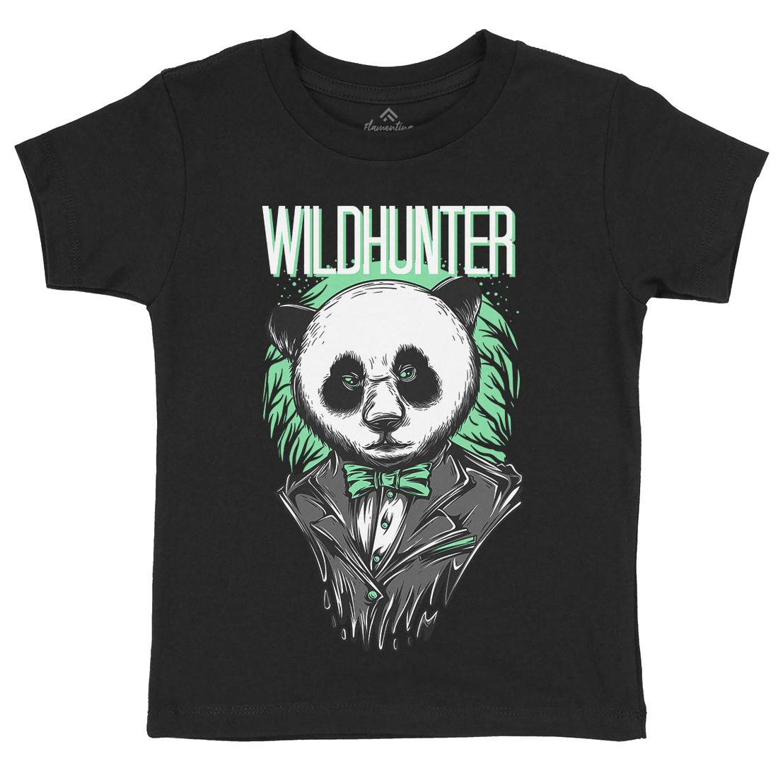 Wild Hunter Kids Organic Crew Neck T-Shirt Animals D882