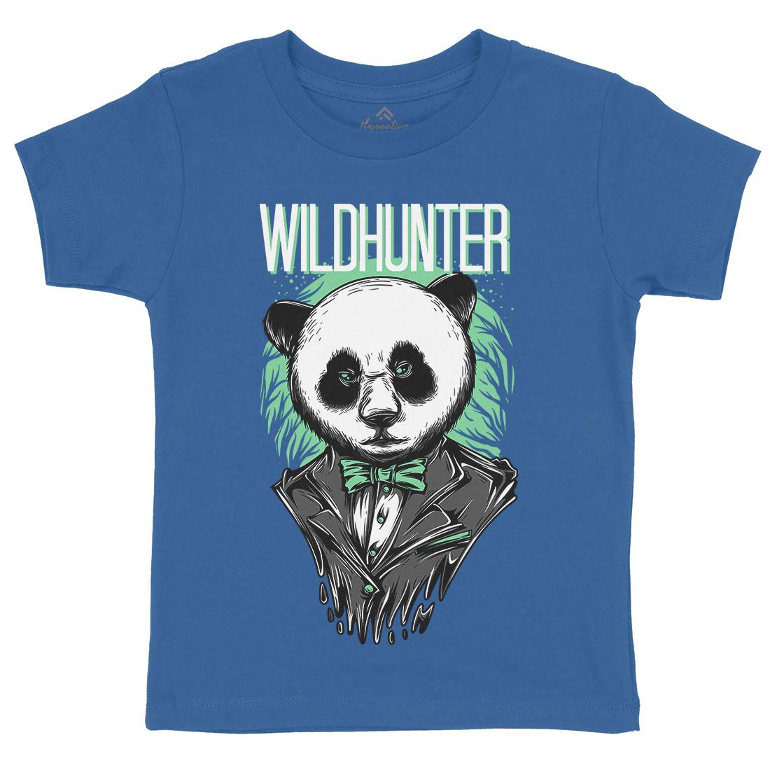 Wild Hunter Kids Organic Crew Neck T-Shirt Animals D882