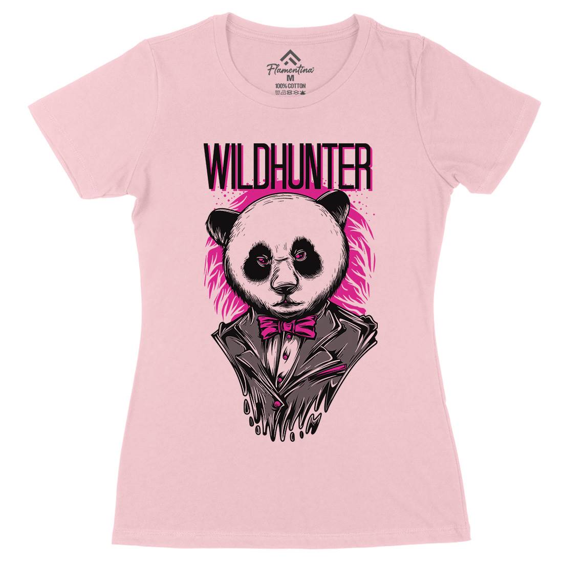 Wild Hunter Womens Organic Crew Neck T-Shirt Animals D882