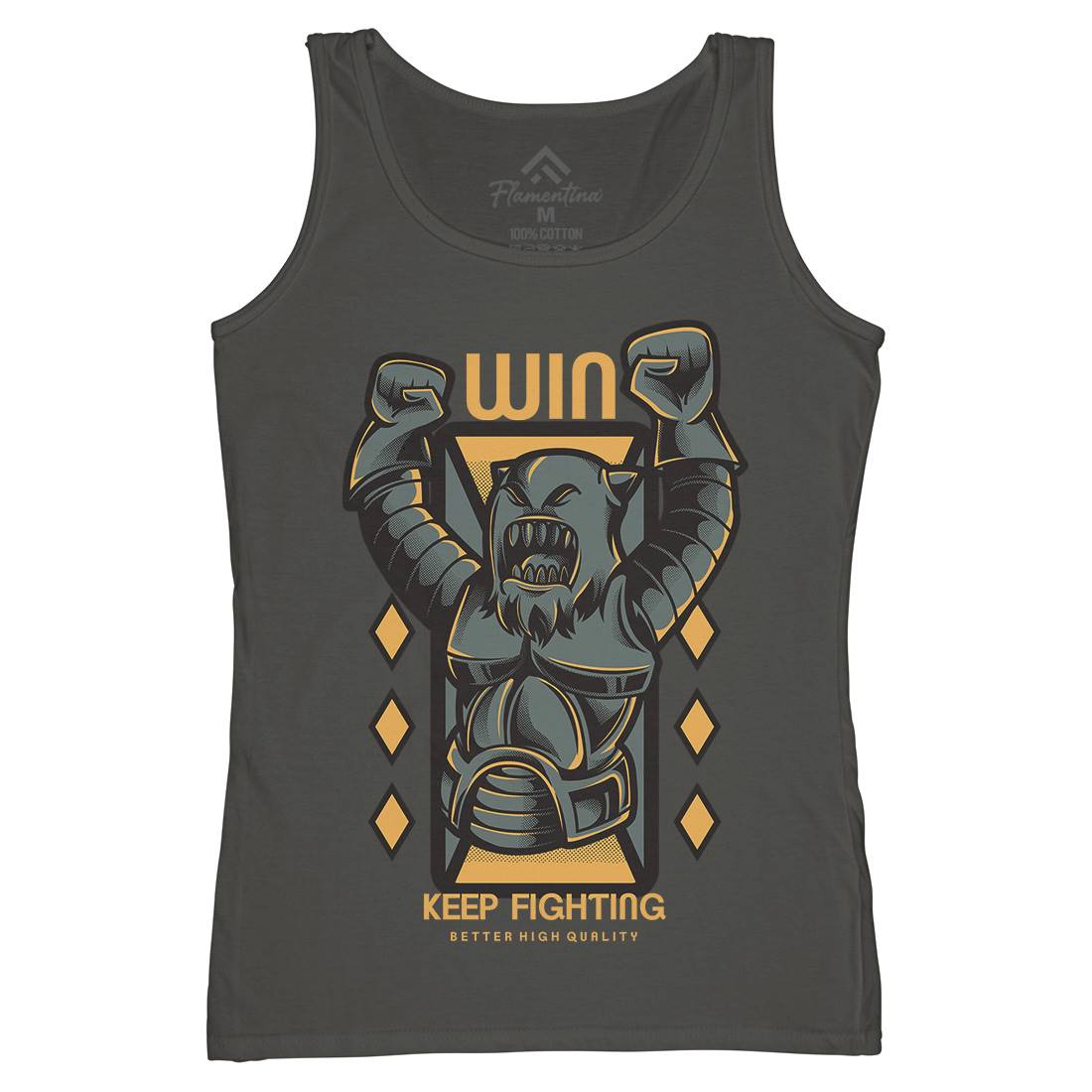 Win Fight Womens Organic Tank Top Vest Warriors D883