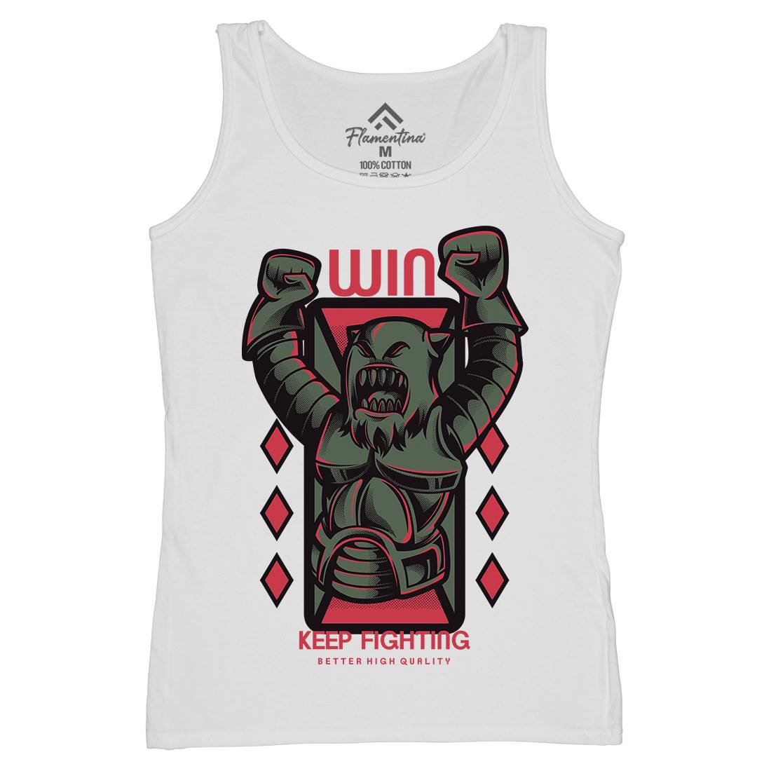Win Fight Womens Organic Tank Top Vest Warriors D883