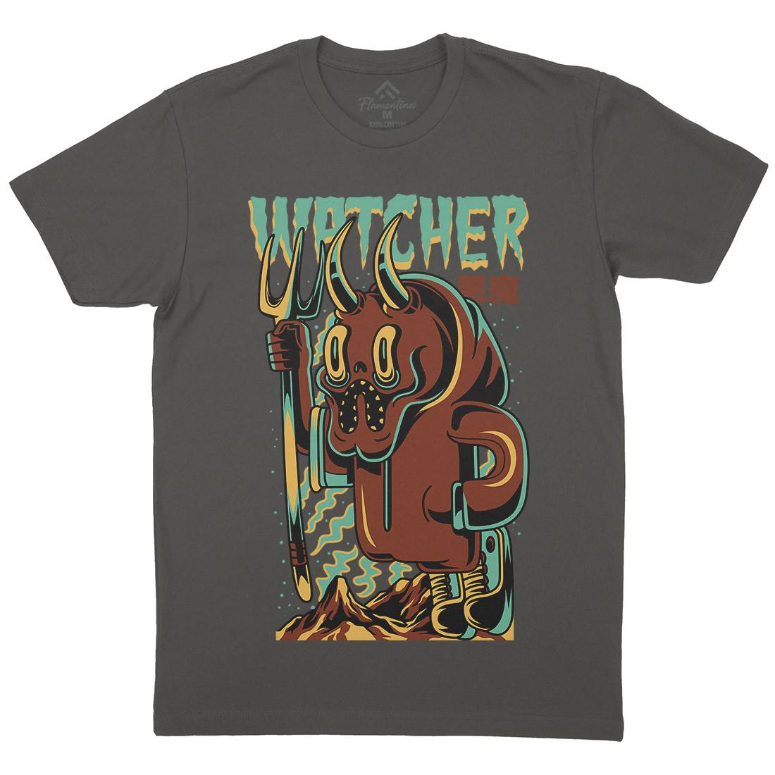 Witcher Mens Crew Neck T-Shirt Horror D885