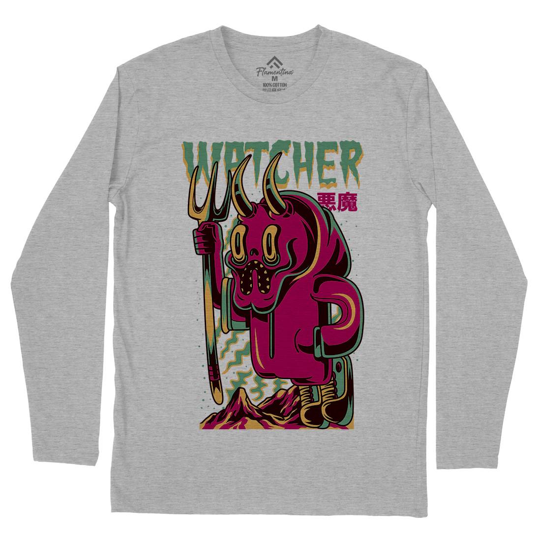 Witcher Mens Long Sleeve T-Shirt Horror D885