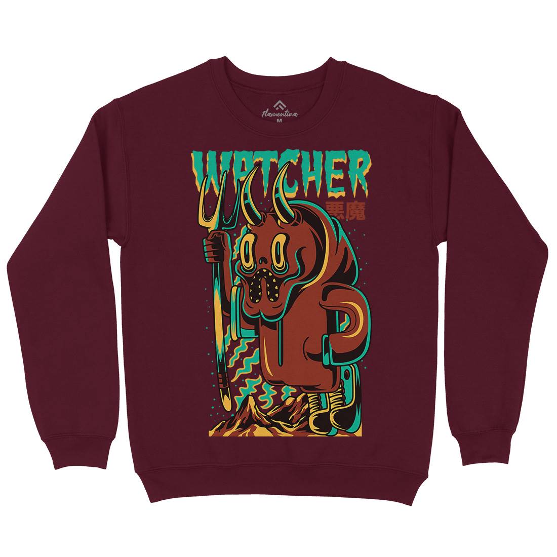 Witcher Mens Crew Neck Sweatshirt Horror D885