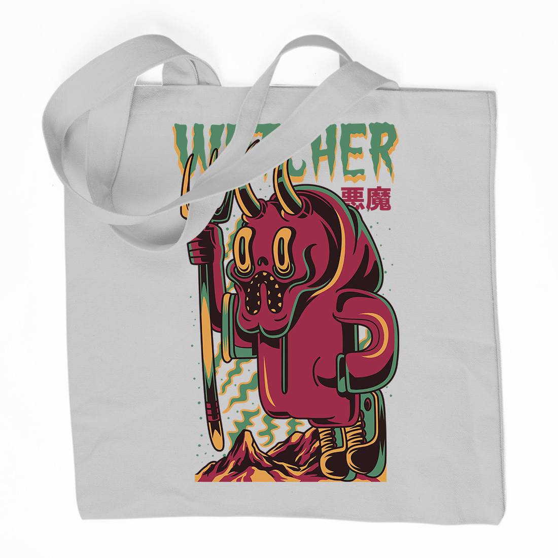 Witcher Organic Premium Cotton Tote Bag Horror D885