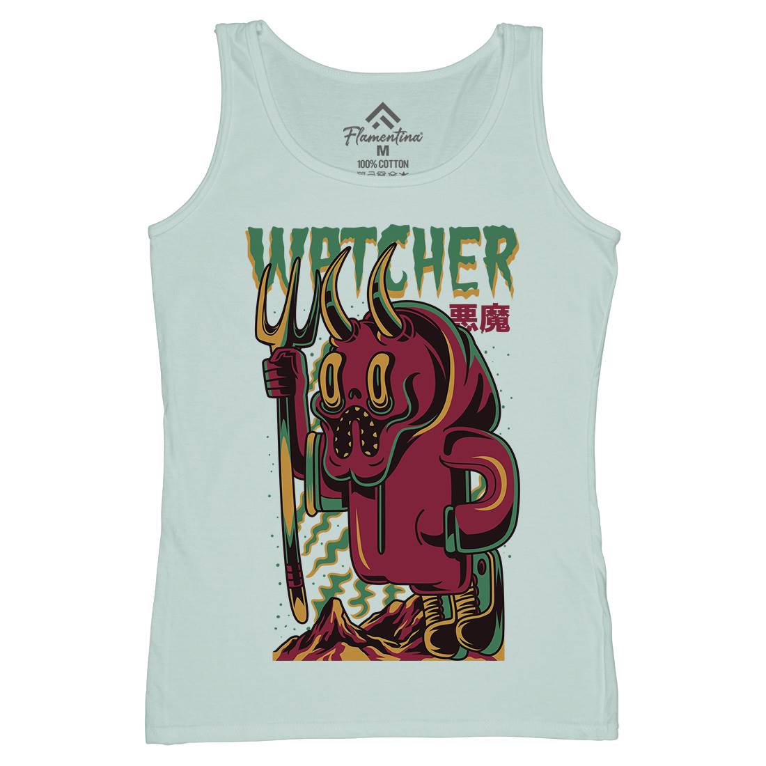 Witcher Womens Organic Tank Top Vest Horror D885
