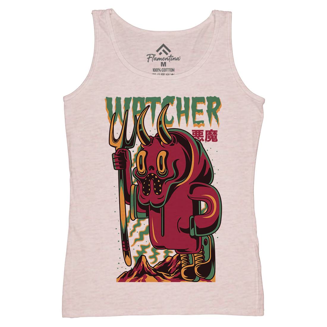 Witcher Womens Organic Tank Top Vest Horror D885