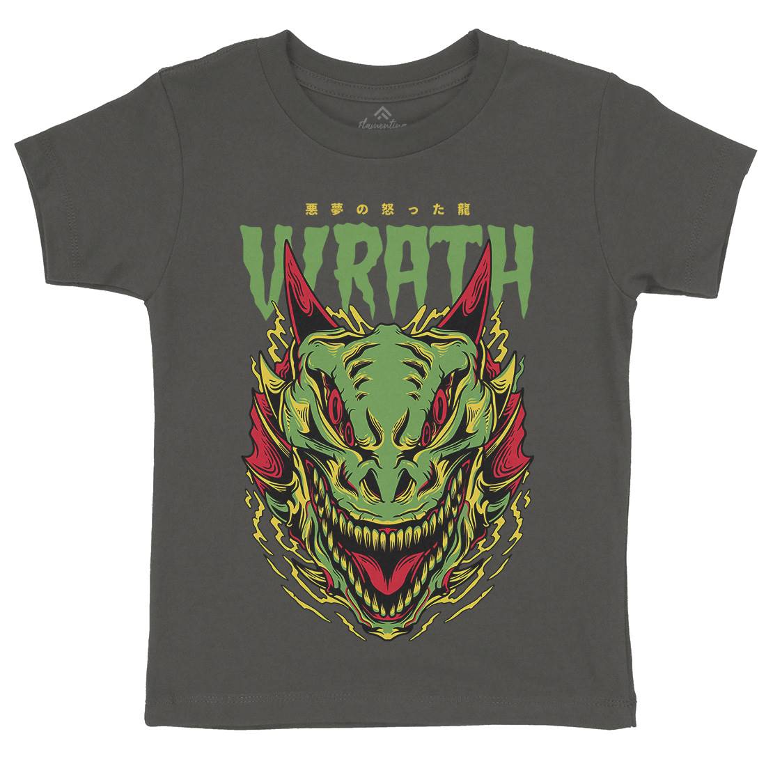 Wrath Monster Kids Crew Neck T-Shirt Horror D891