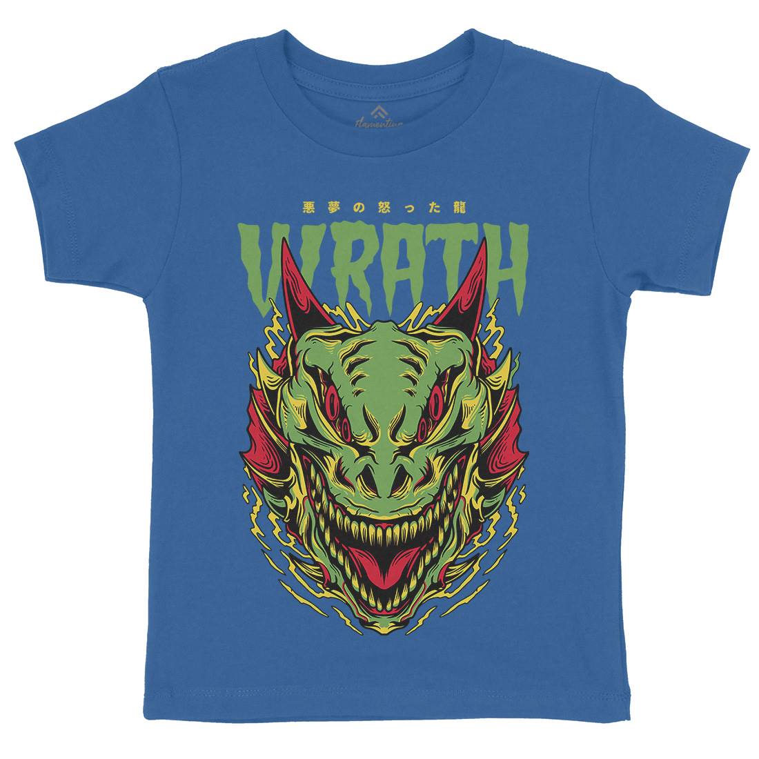 Wrath Monster Kids Crew Neck T-Shirt Horror D891