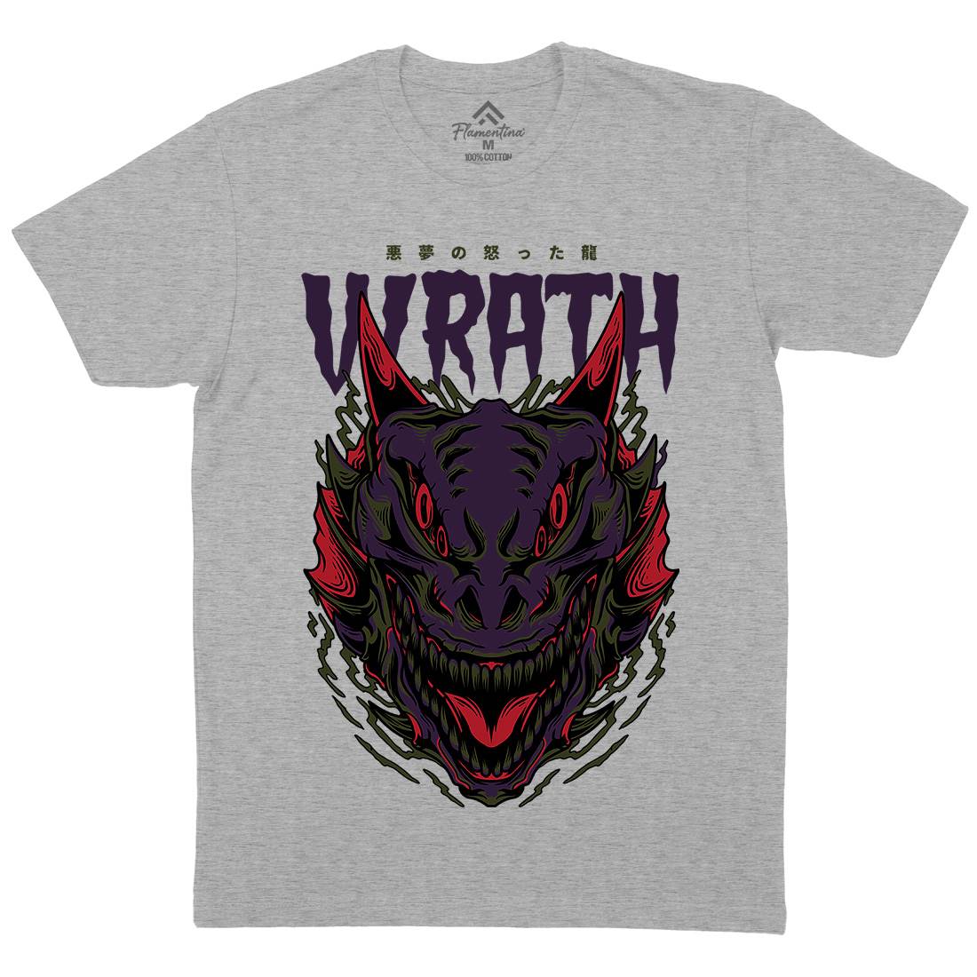 Wrath Monster Mens Crew Neck T-Shirt Horror D891