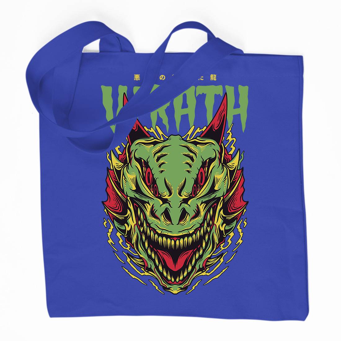 Wrath Monster Organic Premium Cotton Tote Bag Horror D891